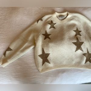 All Saints Star Crew Neck Jacquard Sweater